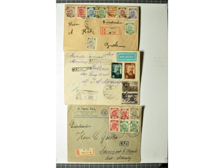 1919/39, umfangreiche Sammlung mit über 120 Briefe und Karten mit vielen Einschreiben, besseren Frankaturen und besonderen Ve