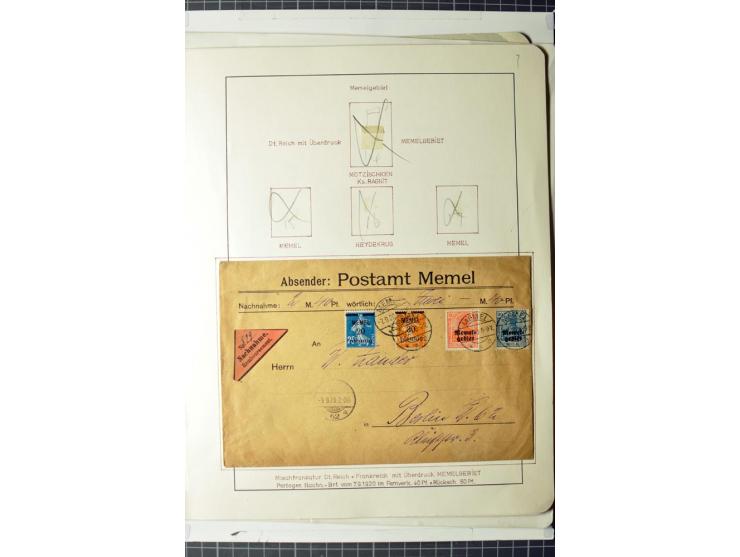 1919/39, umfangreiche Sammlung mit über 120 Briefe und Karten mit vielen Einschreiben, besseren Frankaturen und besonderen Ve