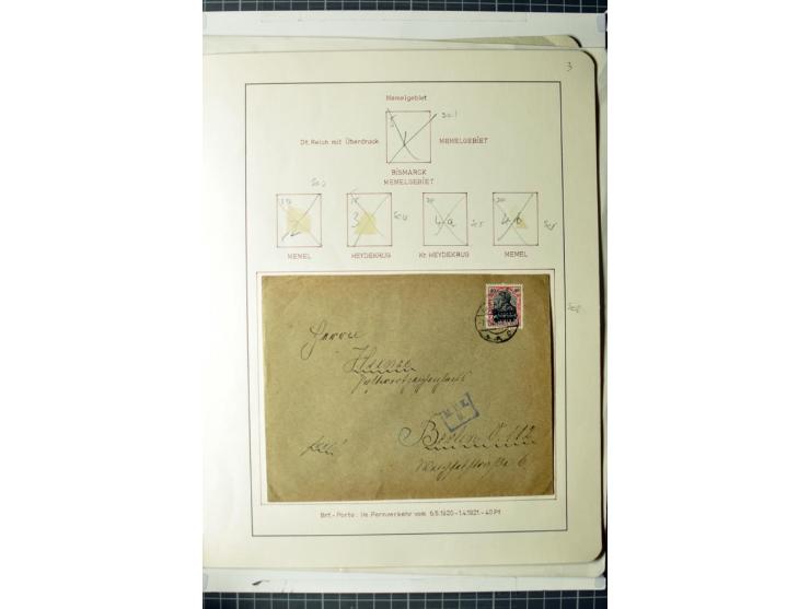 1919/39, umfangreiche Sammlung mit über 120 Briefe und Karten mit vielen Einschreiben, besseren Frankaturen und besonderen Ve