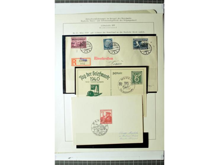 1919/39, umfangreiche Sammlung mit über 120 Briefe und Karten mit vielen Einschreiben, besseren Frankaturen und besonderen Ve