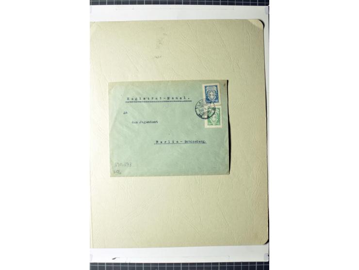 1919/39, umfangreiche Sammlung mit über 120 Briefe und Karten mit vielen Einschreiben, besseren Frankaturen und besonderen Ve