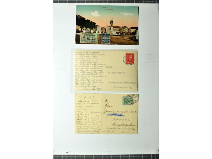 1919/39, umfangreiche Sammlung mit über 120 Briefe und Karten mit vielen Einschreiben, besseren Frankaturen und besonderen Ve