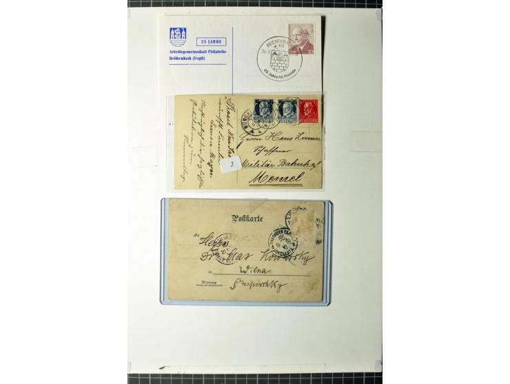 1919/39, umfangreiche Sammlung mit über 120 Briefe und Karten mit vielen Einschreiben, besseren Frankaturen und besonderen Ve