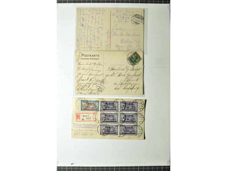 1919/39, umfangreiche Sammlung mit über 120 Briefe und Karten mit vielen Einschreiben, besseren Frankaturen und besonderen Ve