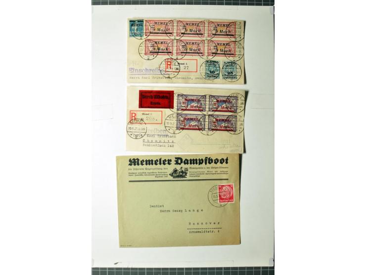 1919/39, umfangreiche Sammlung mit über 120 Briefe und Karten mit vielen Einschreiben, besseren Frankaturen und besonderen Ve