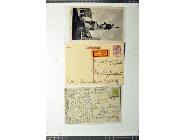 1919/39, umfangreiche Sammlung mit über 120 Briefe und Karten mit vielen Einschreiben, besseren Frankaturen und besonderen Ve