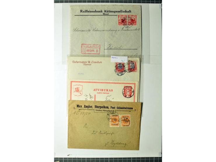 1919/39, umfangreiche Sammlung mit über 120 Briefe und Karten mit vielen Einschreiben, besseren Frankaturen und besonderen Ve