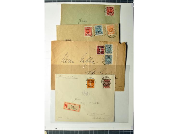 1919/39, umfangreiche Sammlung mit über 120 Briefe und Karten mit vielen Einschreiben, besseren Frankaturen und besonderen Ve