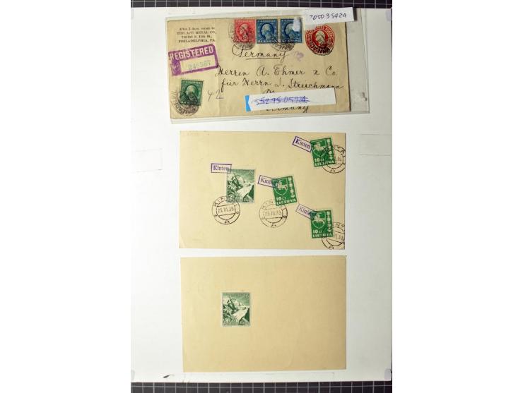 1919/39, umfangreiche Sammlung mit über 120 Briefe und Karten mit vielen Einschreiben, besseren Frankaturen und besonderen Ve