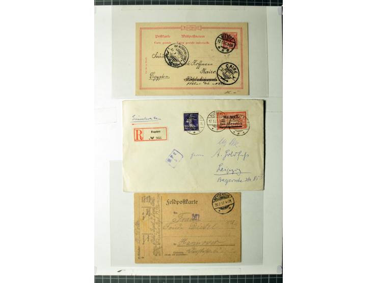 1919/39, umfangreiche Sammlung mit über 120 Briefe und Karten mit vielen Einschreiben, besseren Frankaturen und besonderen Ve
