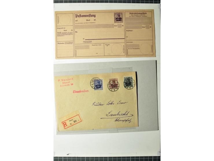 1919/39, umfangreiche Sammlung mit über 120 Briefe und Karten mit vielen Einschreiben, besseren Frankaturen und besonderen Ve