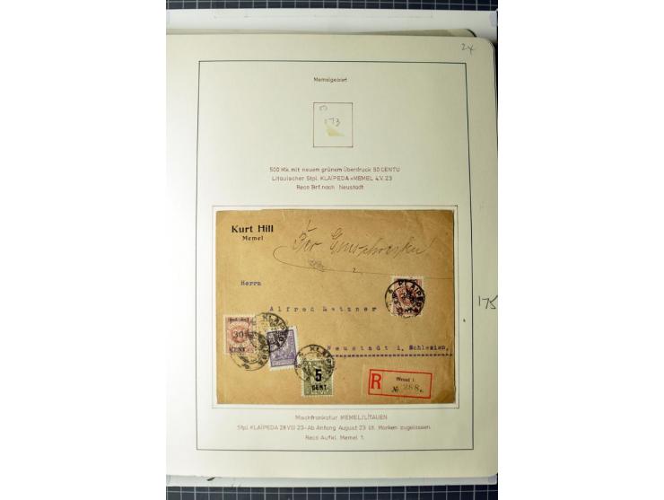 1919/39, umfangreiche Sammlung mit über 120 Briefe und Karten mit vielen Einschreiben, besseren Frankaturen und besonderen Ve