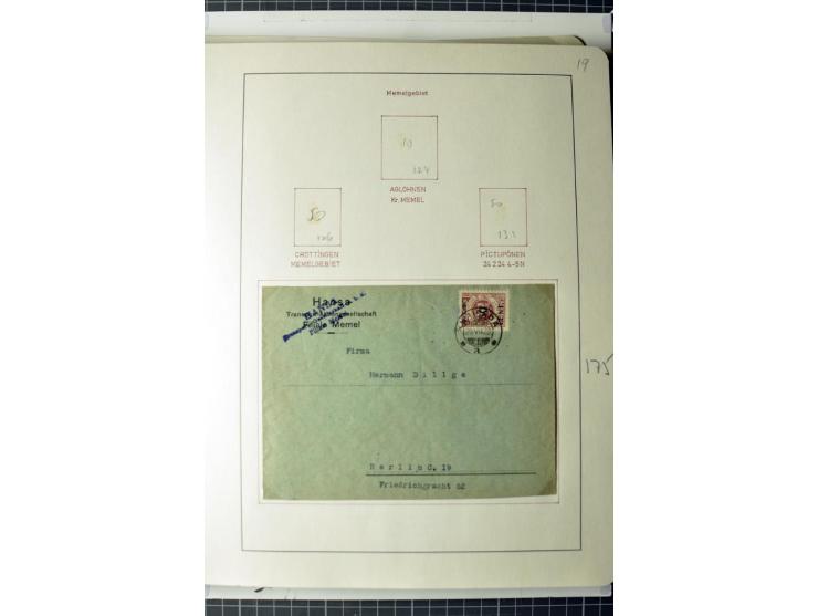 1919/39, umfangreiche Sammlung mit über 120 Briefe und Karten mit vielen Einschreiben, besseren Frankaturen und besonderen Ve