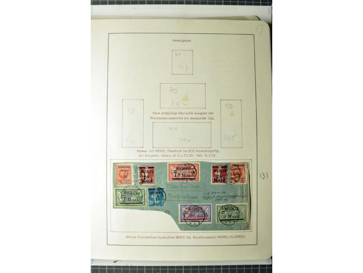 1919/39, umfangreiche Sammlung mit über 120 Briefe und Karten mit vielen Einschreiben, besseren Frankaturen und besonderen Ve