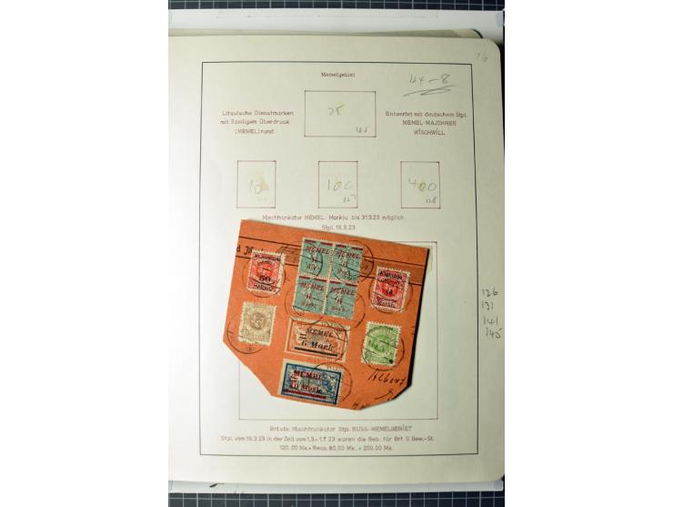 1919/39, umfangreiche Sammlung mit über 120 Briefe und Karten mit vielen Einschreiben, besseren Frankaturen und besonderen Ve