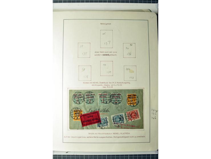 1919/39, umfangreiche Sammlung mit über 120 Briefe und Karten mit vielen Einschreiben, besseren Frankaturen und besonderen Ve