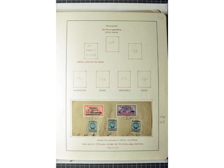 1919/39, umfangreiche Sammlung mit über 120 Briefe und Karten mit vielen Einschreiben, besseren Frankaturen und besonderen Ve