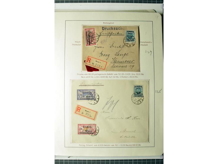 1919/39, umfangreiche Sammlung mit über 120 Briefe und Karten mit vielen Einschreiben, besseren Frankaturen und besonderen Ve