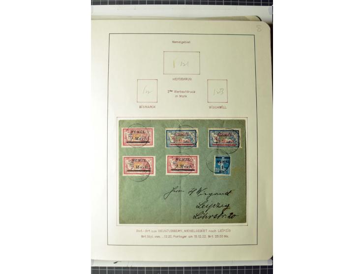 1919/39, umfangreiche Sammlung mit über 120 Briefe und Karten mit vielen Einschreiben, besseren Frankaturen und besonderen Ve