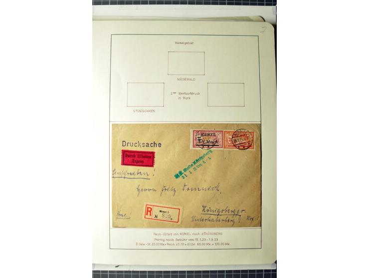 1919/39, umfangreiche Sammlung mit über 120 Briefe und Karten mit vielen Einschreiben, besseren Frankaturen und besonderen Ve