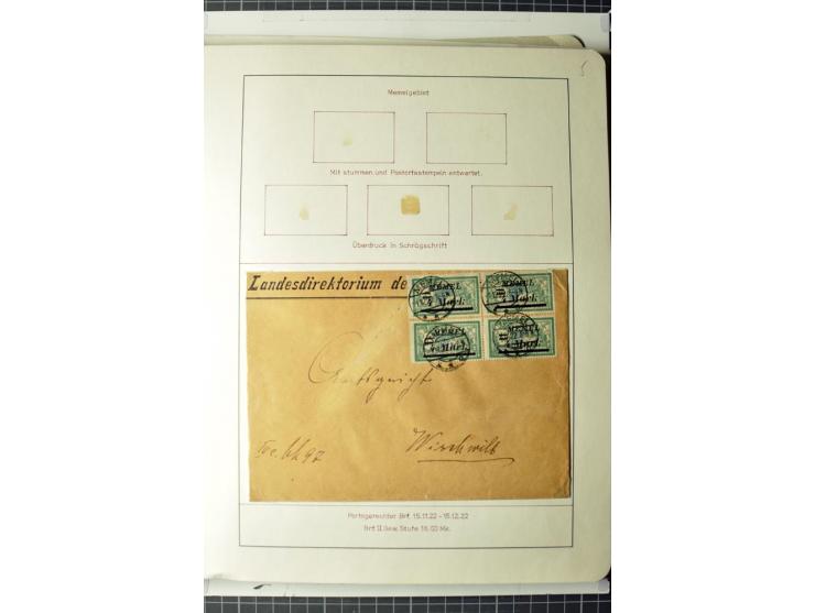 1919/39, umfangreiche Sammlung mit über 120 Briefe und Karten mit vielen Einschreiben, besseren Frankaturen und besonderen Ve