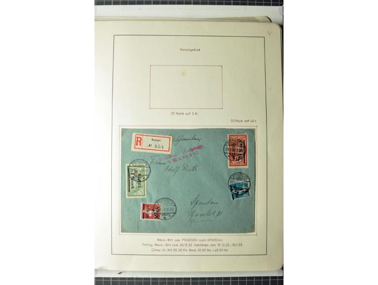 1919/39, umfangreiche Sammlung mit über 120 Briefe und Karten mit vielen Einschreiben, besseren Frankaturen und besonderen Ve