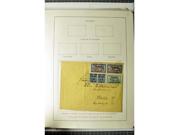 1919/39, umfangreiche Sammlung mit über 120 Briefe und Karten mit vielen Einschreiben, besseren Frankaturen und besonderen Ve