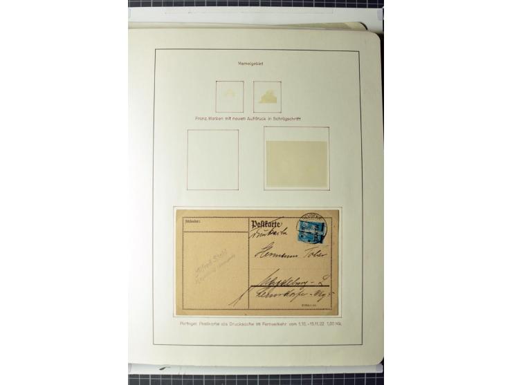 1919/39, umfangreiche Sammlung mit über 120 Briefe und Karten mit vielen Einschreiben, besseren Frankaturen und besonderen Ve