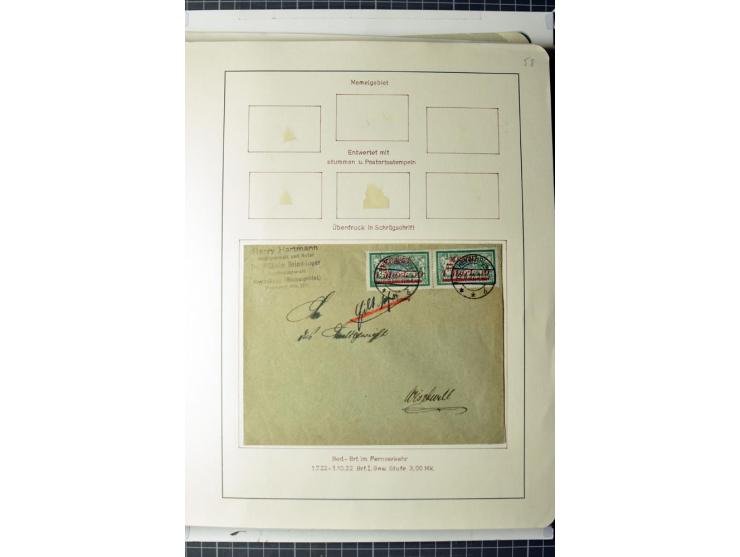 1919/39, umfangreiche Sammlung mit über 120 Briefe und Karten mit vielen Einschreiben, besseren Frankaturen und besonderen Ve