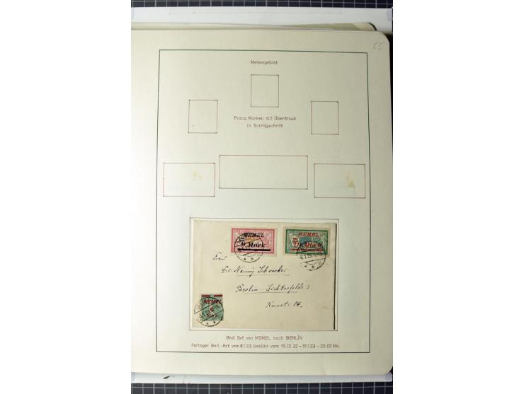 1919/39, umfangreiche Sammlung mit über 120 Briefe und Karten mit vielen Einschreiben, besseren Frankaturen und besonderen Ve