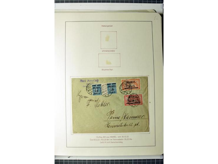 1919/39, umfangreiche Sammlung mit über 120 Briefe und Karten mit vielen Einschreiben, besseren Frankaturen und besonderen Ve