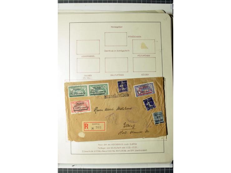 1919/39, umfangreiche Sammlung mit über 120 Briefe und Karten mit vielen Einschreiben, besseren Frankaturen und besonderen Ve