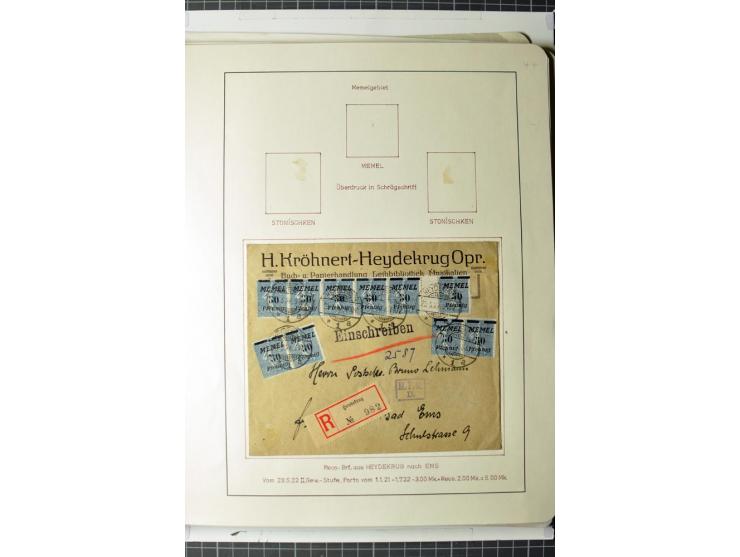 1919/39, umfangreiche Sammlung mit über 120 Briefe und Karten mit vielen Einschreiben, besseren Frankaturen und besonderen Ve