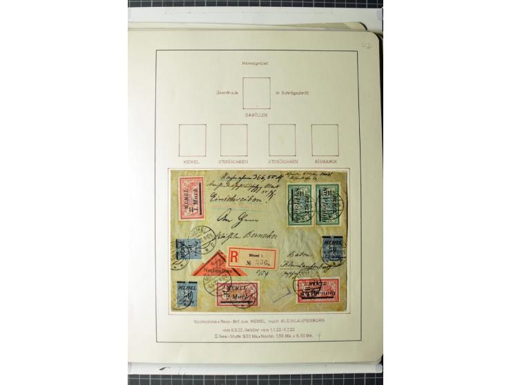 1919/39, umfangreiche Sammlung mit über 120 Briefe und Karten mit vielen Einschreiben, besseren Frankaturen und besonderen Ve