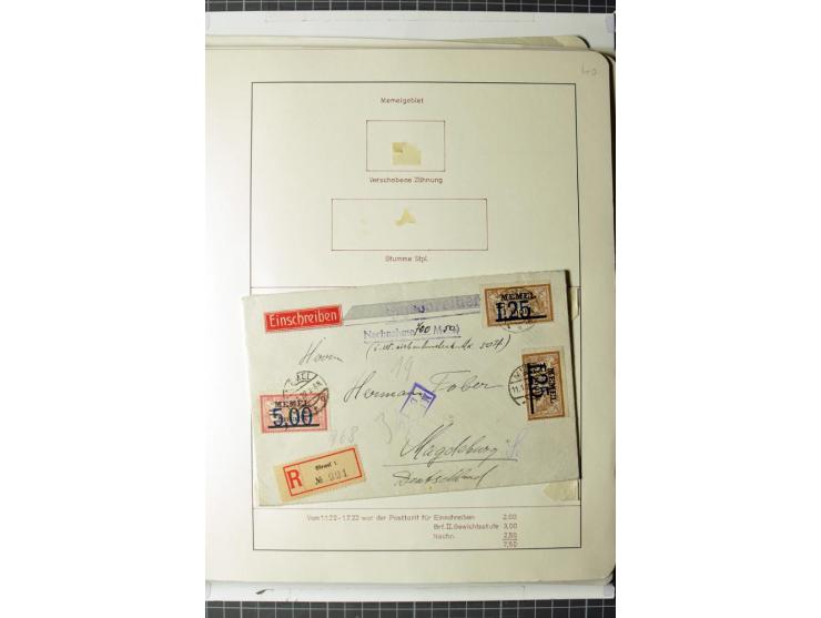 1919/39, umfangreiche Sammlung mit über 120 Briefe und Karten mit vielen Einschreiben, besseren Frankaturen und besonderen Ve