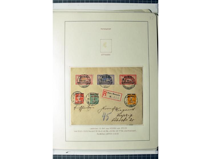 1919/39, umfangreiche Sammlung mit über 120 Briefe und Karten mit vielen Einschreiben, besseren Frankaturen und besonderen Ve