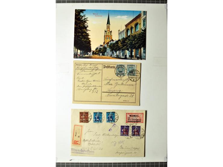 1919/39, umfangreiche Sammlung mit über 120 Briefe und Karten mit vielen Einschreiben, besseren Frankaturen und besonderen Ve