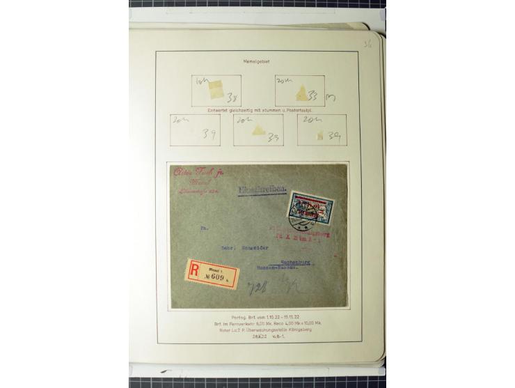 1919/39, umfangreiche Sammlung mit über 120 Briefe und Karten mit vielen Einschreiben, besseren Frankaturen und besonderen Ve