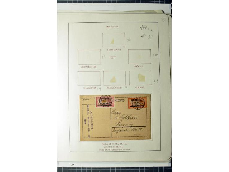 1919/39, umfangreiche Sammlung mit über 120 Briefe und Karten mit vielen Einschreiben, besseren Frankaturen und besonderen Ve