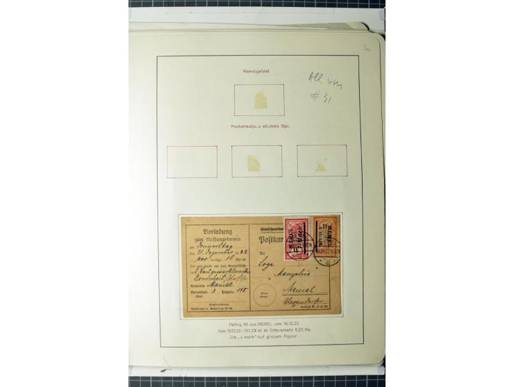 1919/39, umfangreiche Sammlung mit über 120 Briefe und Karten mit vielen Einschreiben, besseren Frankaturen und besonderen Ve