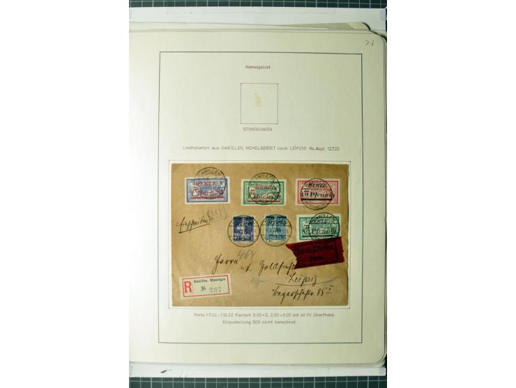 1919/39, umfangreiche Sammlung mit über 120 Briefe und Karten mit vielen Einschreiben, besseren Frankaturen und besonderen Ve
