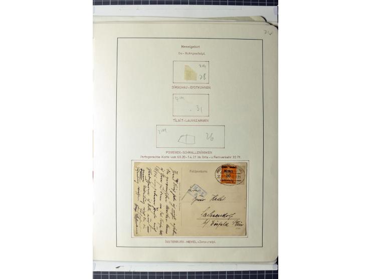 1919/39, umfangreiche Sammlung mit über 120 Briefe und Karten mit vielen Einschreiben, besseren Frankaturen und besonderen Ve