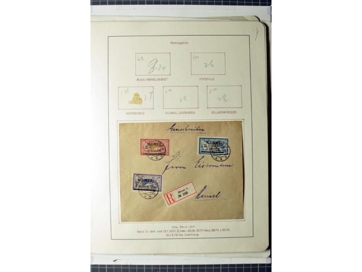 1919/39, umfangreiche Sammlung mit über 120 Briefe und Karten mit vielen Einschreiben, besseren Frankaturen und besonderen Ve