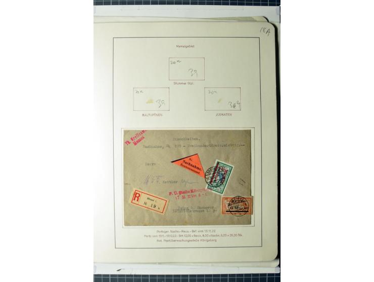 1919/39, umfangreiche Sammlung mit über 120 Briefe und Karten mit vielen Einschreiben, besseren Frankaturen und besonderen Ve