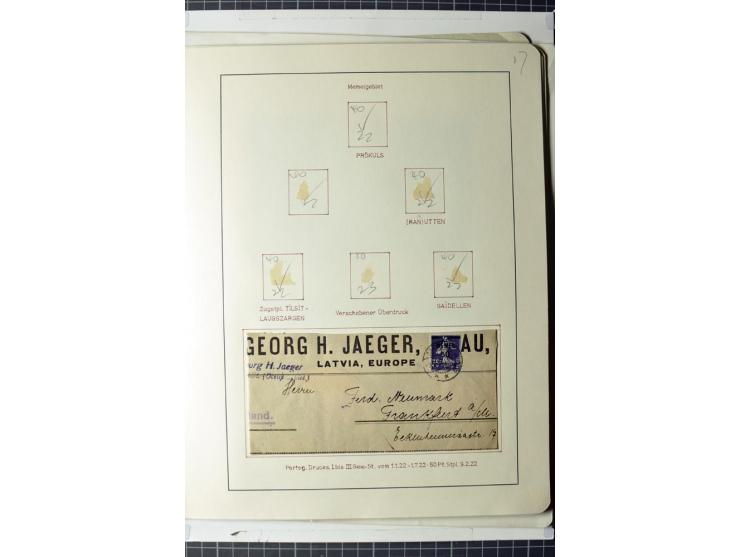 1919/39, umfangreiche Sammlung mit über 120 Briefe und Karten mit vielen Einschreiben, besseren Frankaturen und besonderen Ve