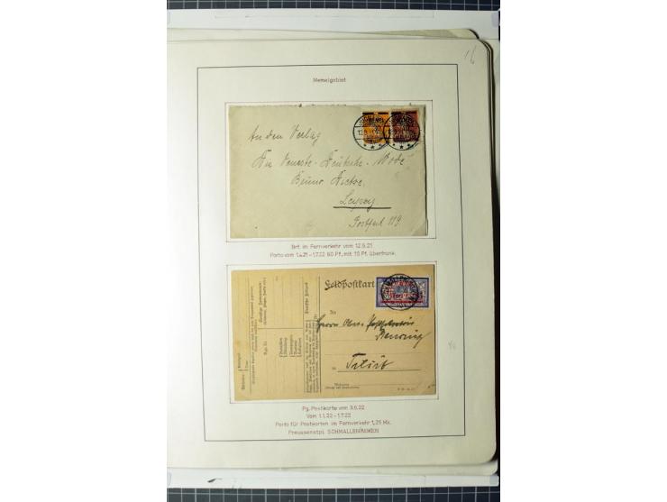1919/39, umfangreiche Sammlung mit über 120 Briefe und Karten mit vielen Einschreiben, besseren Frankaturen und besonderen Ve
