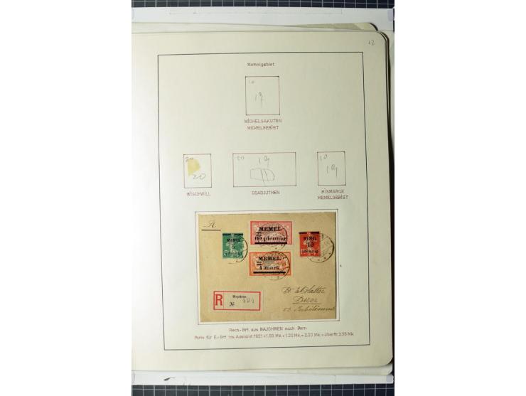 1919/39, umfangreiche Sammlung mit über 120 Briefe und Karten mit vielen Einschreiben, besseren Frankaturen und besonderen Ve