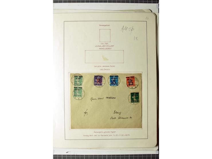 1919/39, umfangreiche Sammlung mit über 120 Briefe und Karten mit vielen Einschreiben, besseren Frankaturen und besonderen Ve