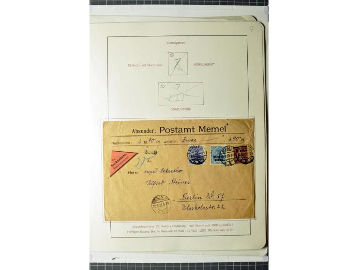 1919/39, umfangreiche Sammlung mit über 120 Briefe und Karten mit vielen Einschreiben, besseren Frankaturen und besonderen Ve