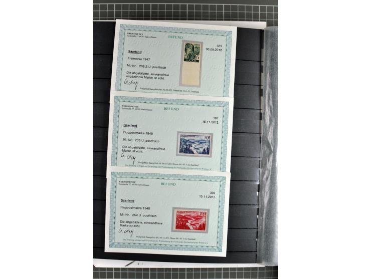 1920/1958, meist postfrische und gestempelte Sammlung inkl. Dienstmarken mit vielen kpl. und besseren Ausgaben, Farben, Aufdr